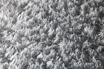 Frozen Ice Crystals Forming a Natural Winter Texture