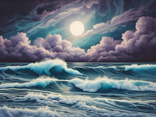 Waves and lines and nebula clouds