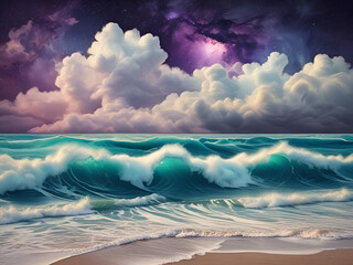 Waves and lines and nebula clouds