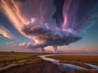 Storm and landscape