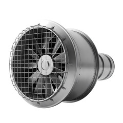 Heavy duty industrial ventilation fan, cut-out with PNG alpha channel