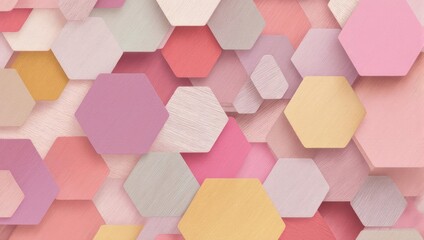 Pastel Hexagon Pattern - A Modern Geometric Background.