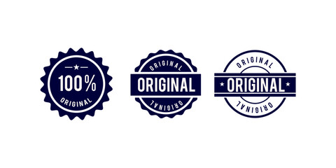 Authentic exclusive word round rubber seal stamp vector illustration on white background with vintage retro badge style, premium branding label and marketing design