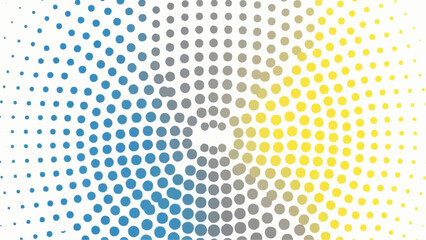 Vibrant gradient dots pattern on white background