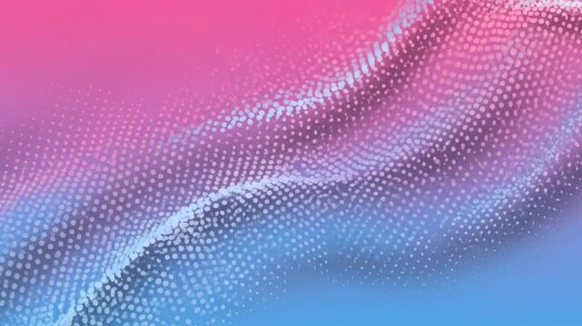 Abstract pattern modern pink blue gradient halftone dot overlay background
