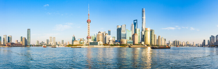 Panoramic view of the Shanghai city skyline