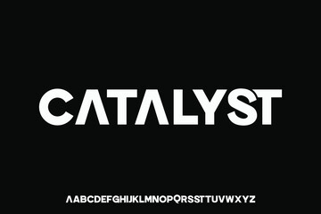 Fototapeta premium Display alphabet font vector design suitable for headline, poster, logo, magazine and many more