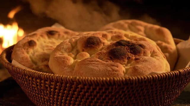 Steaming Hot Fire Baked Bread The Ultimate Rustic Comfort Food