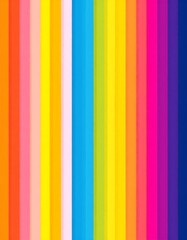 Obraz premium Colorful vertical stripes of different hues arranged in a pattern