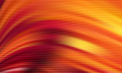 abstract background featuring curved bands of orange, red, and yellow with subtle purple shadows. Ideal for technology, marketing,