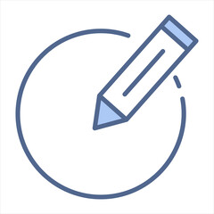 Compose Blue Icon Vector Illustration