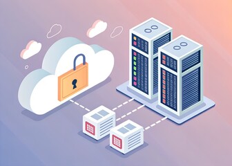 Secured cloud computing and data storage infrastructure with protected network servers