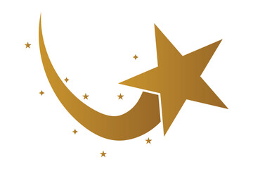 Shooting Star icon, Falling Star Icon and sparkle star icon, vector illustration of a star