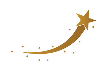 Shooting Star icon, Falling Star Icon and sparkle star icon, vector illustration of a star