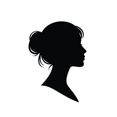 silhouette of a woman Head.