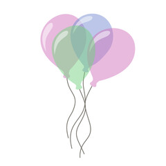 Birthday Balloon Illustration