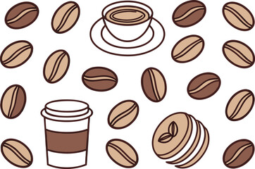 Coffee Illustration. Hot Coffee Illustration. Fresh Coffee Drink Illustration. Coffee Cup Illustration. Morning Coffee Illustration. Coffee Beverage Illustration. Coffee Time Illustration. Cafe Coffee