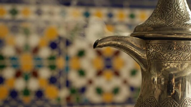 Steaming Moroccan Mint Tea The Secrets of Traditional Silverware