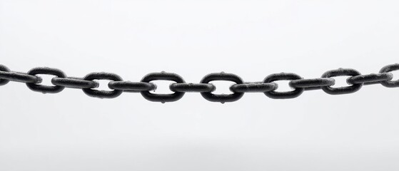 Minimalist Representation of a Chain Symbolizing Criminalization and Confinement Concepts