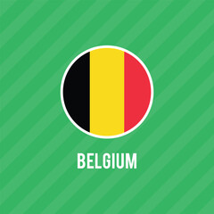 National Belgium flag. Vector illustration. 
