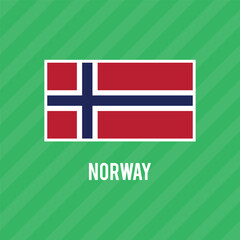 Obraz premium National Flag of Norway, Norway sign, Norway Flag