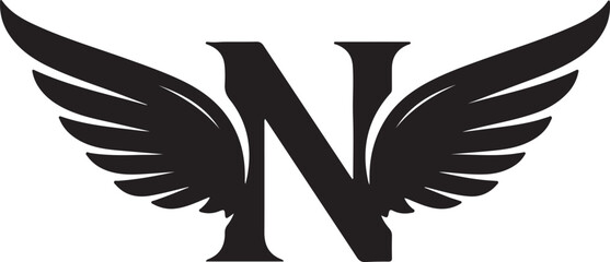 n i ni in initial logo design vector template © Israt