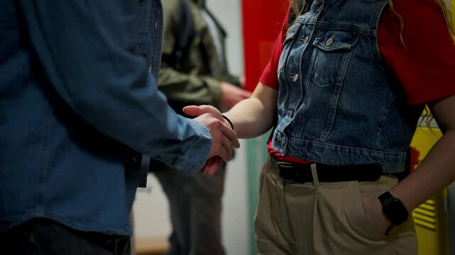 Drug dealing and drug buying at school.