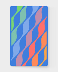 Abstract dynamic background. Wavy curved ribbons. Color gradient. Modern cover design. 3d vector illustration for brochure, poster, cover, card, presentation, flyer or banner.