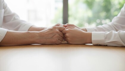 Support and comfort from a caring hand, symbolizing empathy, family connection, and intergenerational care for mental health.