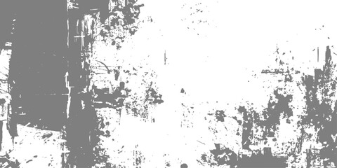 Abstract grunge black background featuring a vintage floral design with ink splatters and a dirty paint texture frame for a grungy artistic wallpaper illustration © hossain