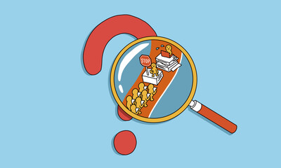 根本的な原因　ビジネスにおける課題・問題の詳細を確認する様子