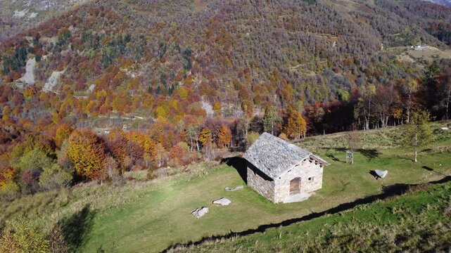 The Hermitage of Mary (Eremo di Maria) in aumtun, Oasi Zegna, Italy
