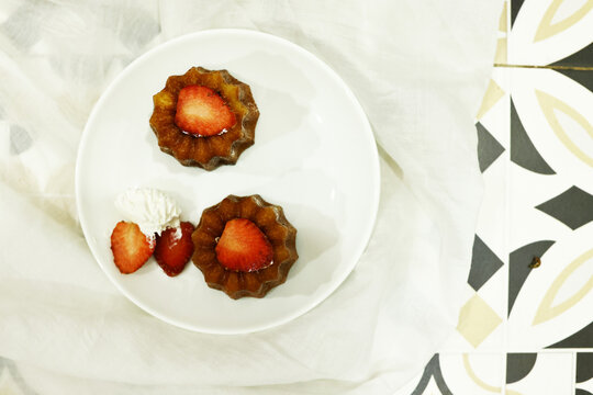 traditional French cannelli pastries for dessert