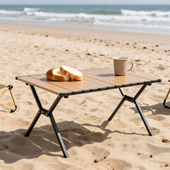 캠핑 커피 바닷가