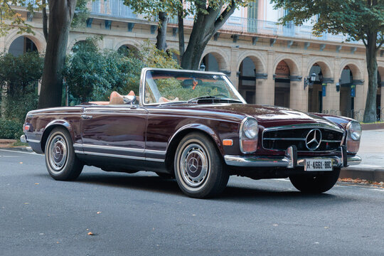 San Sebastian, Spain-September 20, 2025: Mercedes-Benz W113 (SL)