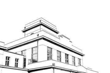 ARCHITECTURE - A beautiful railway station building from 1929 in the modernist style in Zbaszyn
