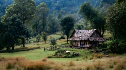 Authentic rural tourism lifestyle background