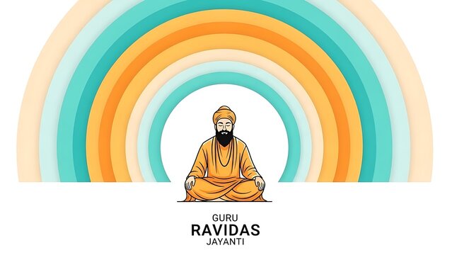 Guru ravidas jayanti celebration with meditation and rainbow