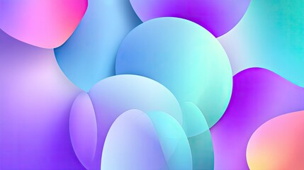 Abstract gradient shapes with soft hues of blue, pink, and violet blending together in a dreamy artistic composition