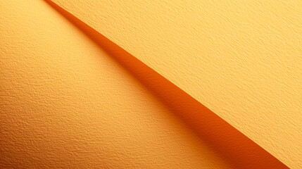 重なり合うオレンジ色の紙のテクスチャと斜めの影