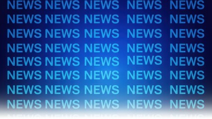 Repeating "NEWS" text pattern on a blue background.