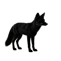 Obraz premium Standing fox facing to the side
