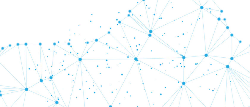 Global network connection abstract illustration of data transfer and communication