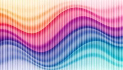 Vertical Line Gradient with Luminous Flowing Wave on Dark Background for UI Design, Digital Art and Visual Identity
