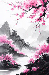 桃の花咲く桃源郷