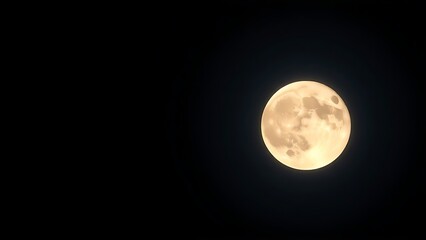 Fototapeta premium telephoto. Dramatic super moon in the night sky, capturing celestial beauty with an atmospheric glow. travel magazines, destination branding, designed for travel destination branding.