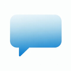 Fototapeta premium Blue speech bubble icon isolated on transparent background