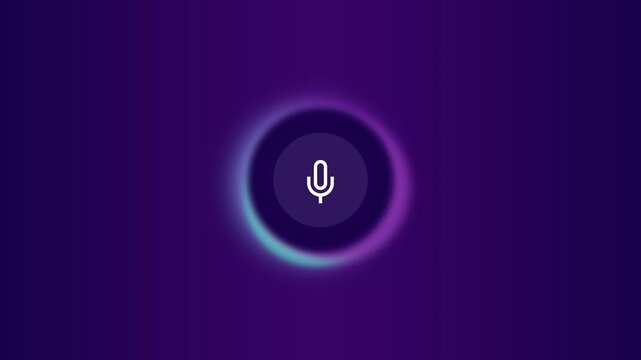 Voice Record Microphone Button Animation