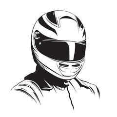 motorcycle helmet isolated on white