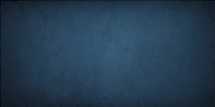 A dark blue grunge blackboard background featuring an old textured wall pattern and a rough vintage paper surface for a blank backdrop design